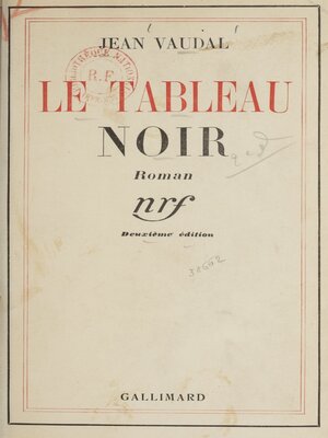 cover image of Le tableau noir